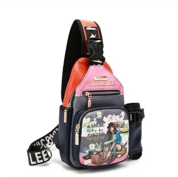 NEW Nicole Lee Journey of Stephanie Sling Bag with bottle holder & wallet set. - Picture 11 of 12